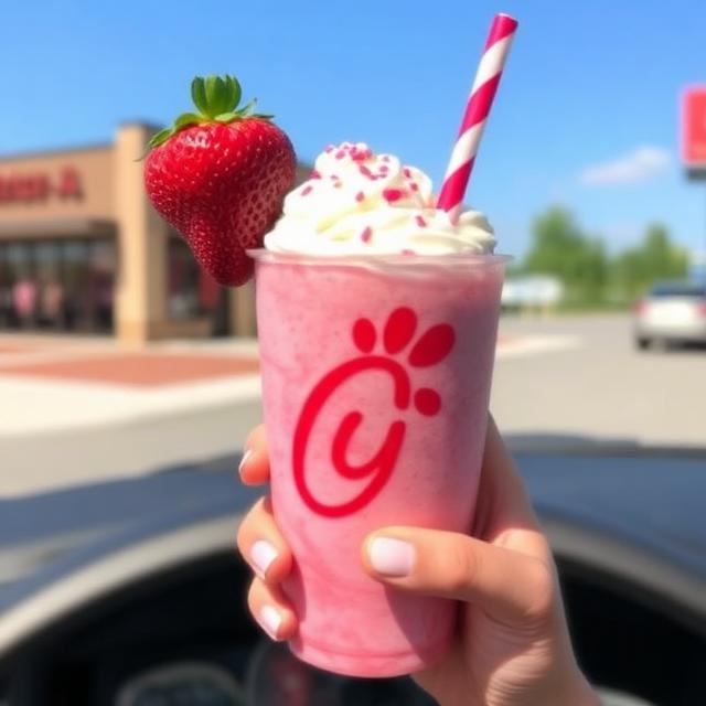Hand-Spun Milkshake (Strawberry)